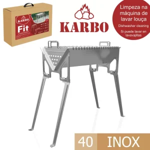 CHURRASQUEIRA FIT DESMONTAVEL  INOX C/PERNAS