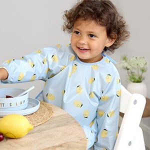 Babete com Mangas Azul Lassig