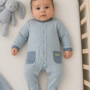 Babygrow Riscas Azul Babybol