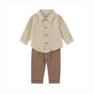 Conjunto 2 Peças Camisa Cru Babybol