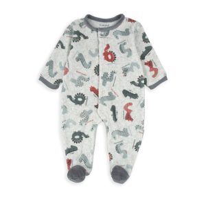 Babygrow de Veludo Cinza Com Números Babybol