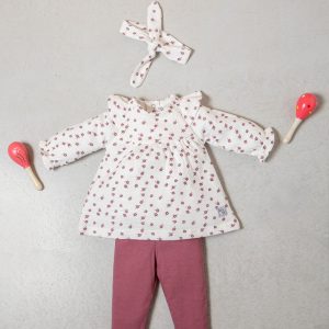 Conjunto 2 Peças Branco Com Fita Babybol