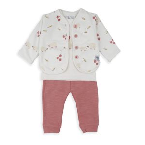 Babybol Conjunto 3 Peças Casaco Cru