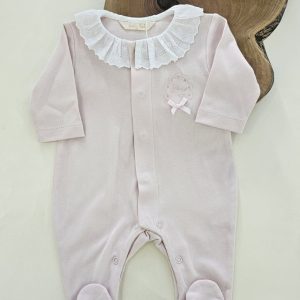 Babygrow Rosa com Gola Babylai