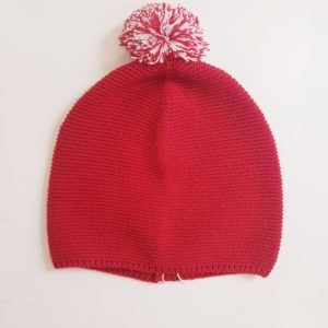 Rigolã Gorro com Pompom Vermelho (Inverno)