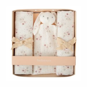 Conjunto Musselinas e Doudou Rosa Bimbidreams