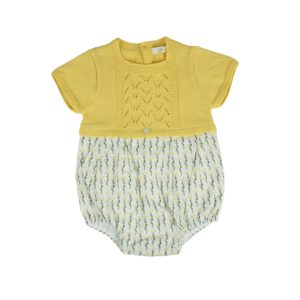 Rigolã Fofo Completo Amarelo Florido