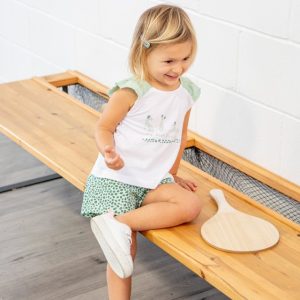 Babybol Conjunto 2 Peças Verde Água com Fita