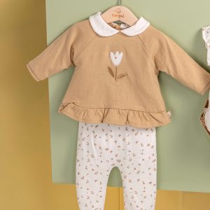 Conjunto 2 Peças Flor Bege Babybol