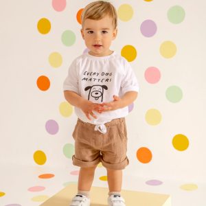 Conjunto 2 Peças Calção Castanho Babybol
