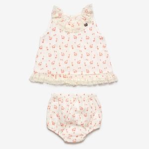 Juliana Conjunto Blusa com Patinhos Coral