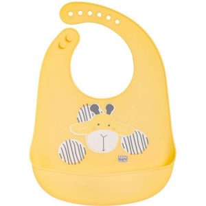 Saro Babete Silicone Mole Nham Amarela