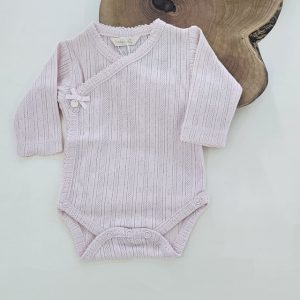 Body 100% Algodão Rosa Babylai