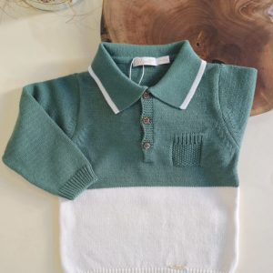 Rigolã Pólo Verde e Branco