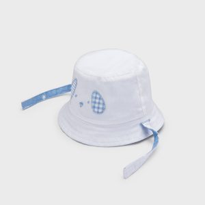 Mayoral Chapéu Reversível Branco com Estrelinhas