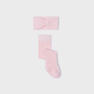 Mayoral Conjunto Meias e Fita Rosa (Inverno)