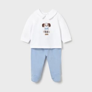 Conjunto 2 Peças Calças com Pés Azul Mayoral