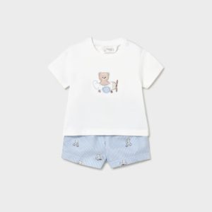 Conjunto 2 Peças Ursinhos Azul Céu Mayoral