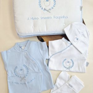 Conjunto Primeira Roupinha Azul