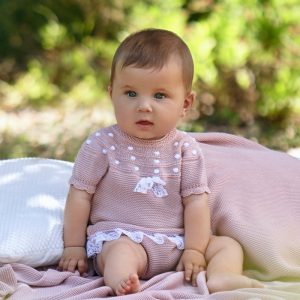 Juliana Conjunto Camisola de Manga Curta e Calções Rosa