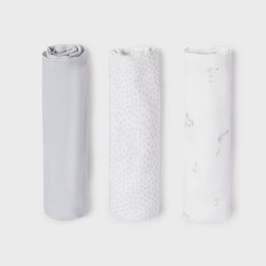 Conjunto 3 Fraldas Prata Mayoral