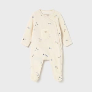 Mayoral Babygrow Aveludado Cerâmica Azul