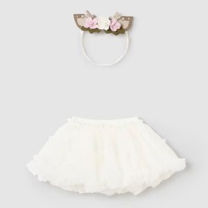 Mayoral Conjunto Saia Tule e Fita Cru