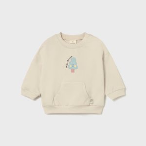 Sweat com Bolso Bege Mayoral
